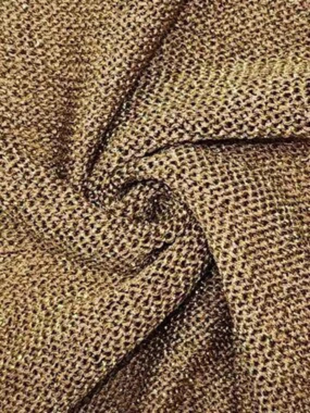 Gold Casual Women's Round Neck Asymmetric Hem Design Sleeveless Knit Top - Picture 5 of 5